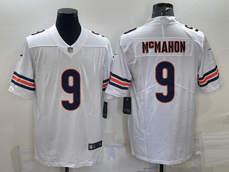 Men's Chicago Bears Jim McMahon #9 White Jersey